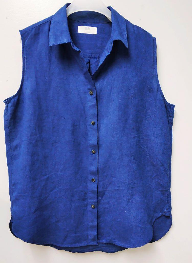 UNIQLO linen sleeveless (Category: Sleeveless) located in Paranaque City. Submitted by iaandoque (Listing ID 246485047, Image 3). Description: Uniqlo Linen Sleeveless Size: Large 250.00php Excellent Used Condition Original Brand Mode of payment: BDO, Mlhuillier, Palawan Express Shipping via: Blitz, Lalamove, Grab Express (Metro Manila) / JRS (Provincial) #thriftybyalodia #thrifty #ootd #thriftshopper #brandsforless #thriftedthingsbyalodia #prelov