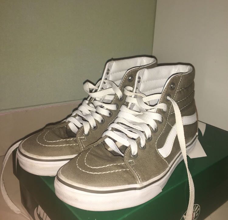 vans sk8 hi olive