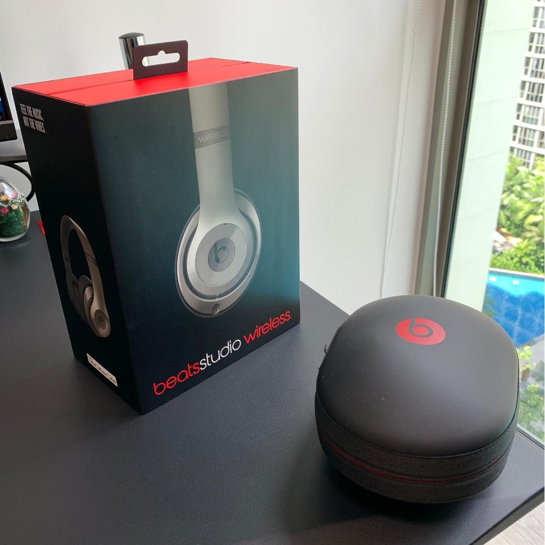 wireless Beats Studio 2 (Titanium) - new Earcups, Headphones & Headsets on Carousell