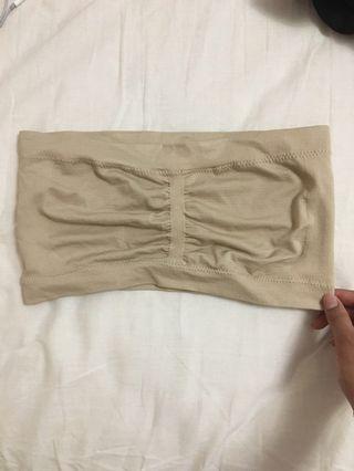 Ruched nude bandeau