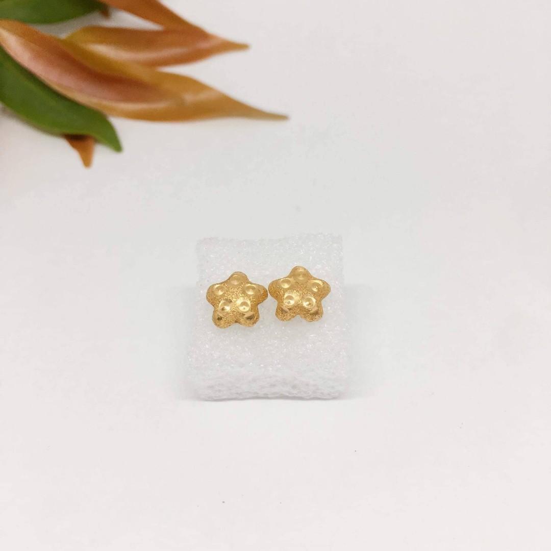 21 karat yellow gold earrings Women s Fashion Dresses Sets