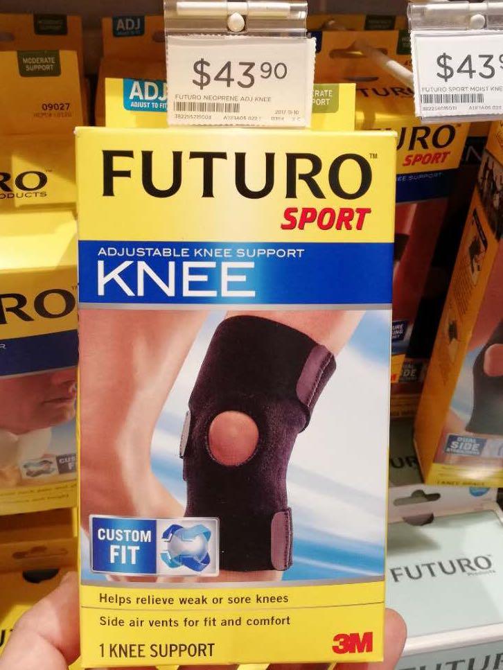 Futuro Knee Support Size Chart