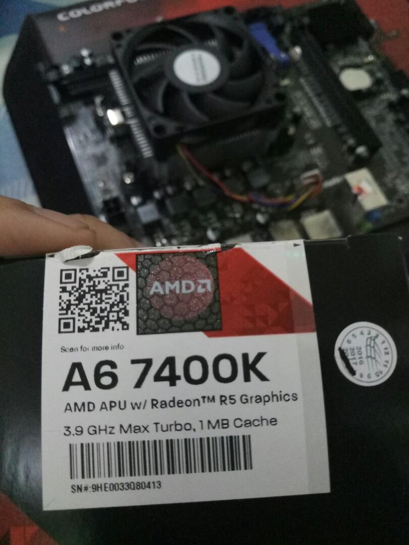 AMD A6 7400K + MoBo Bundle, Computers & Tech, Parts & Accessories