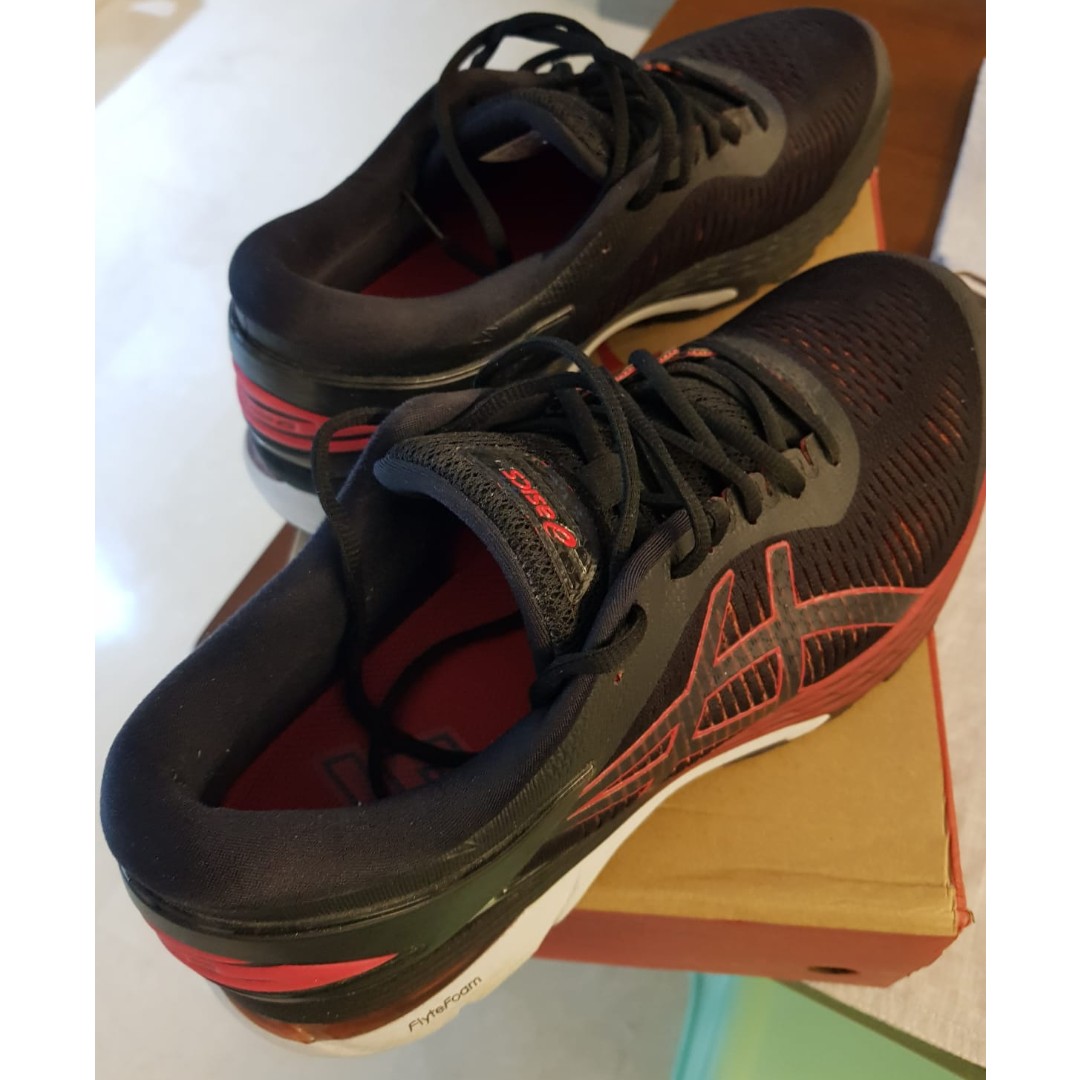ASICS GEL KAYANO 25 BLACK CLASSIC RED at Size US 11 Women s Fashion Footwear Sneakers on Carousell
