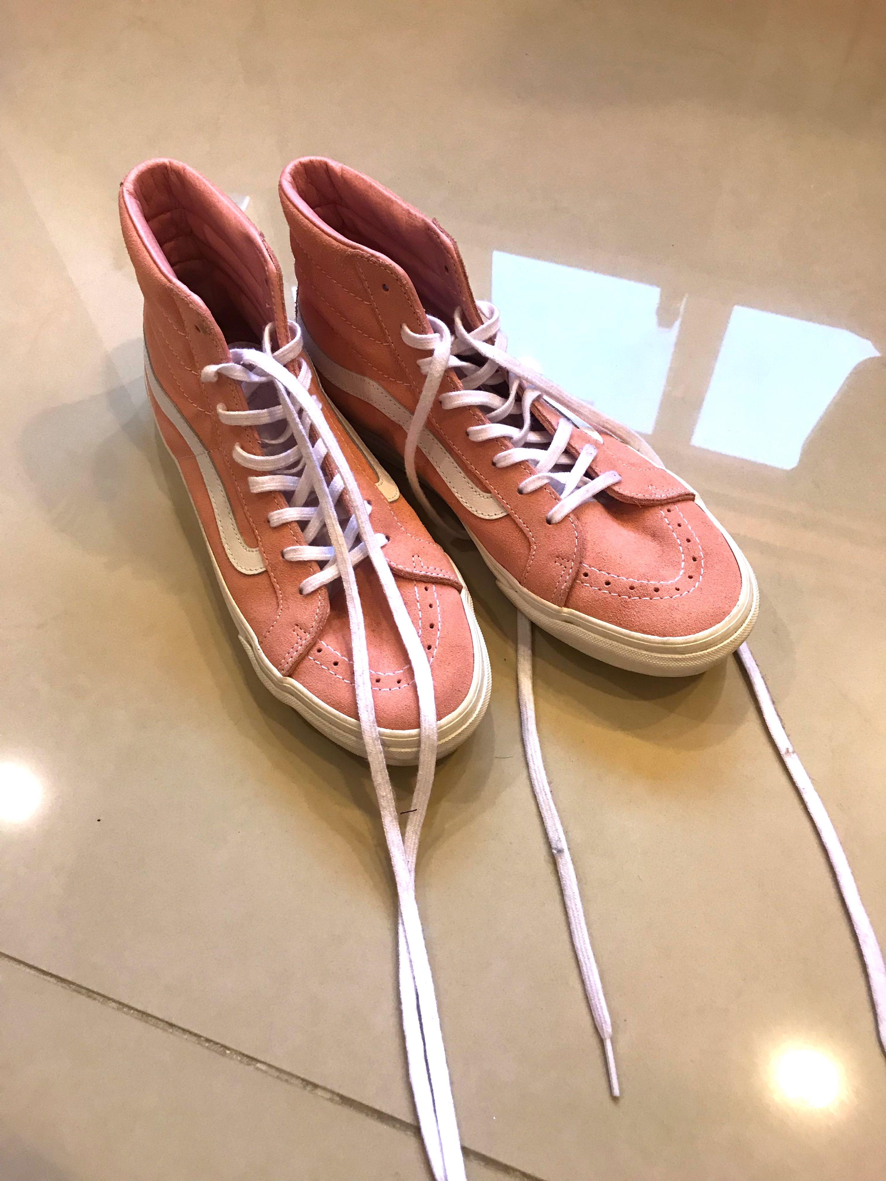 baby pink high top vans