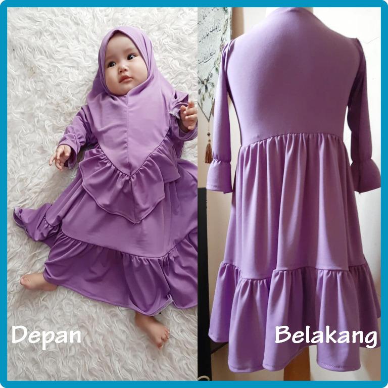 Baju Gamis Anak Dan Dewasa Baju Muslim Gamis Model Baby Doll Size New Born Dan Xs Fesyen Wanita Muslim Fashion Lainnya Di Carousell