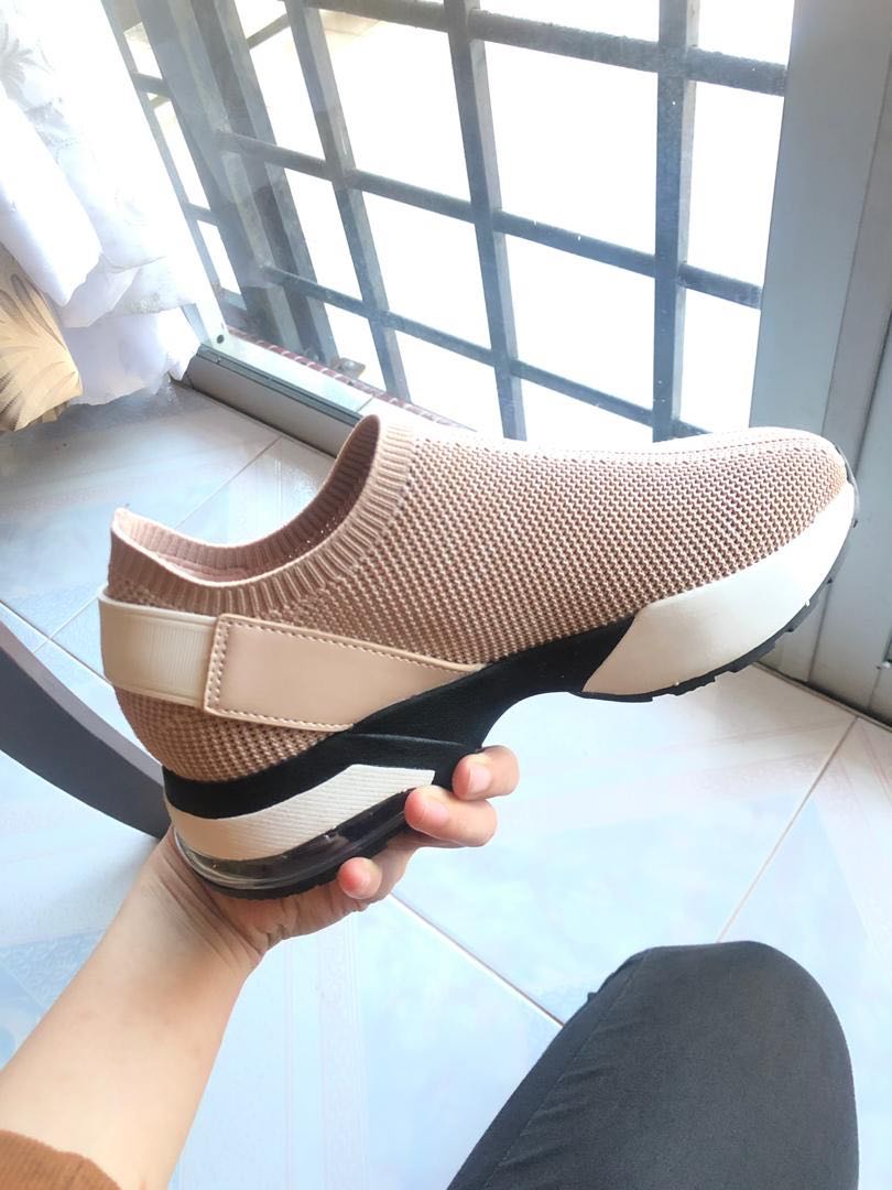 Charles Keith Knitted Sock Slip On Sneakers Women s Fashion
