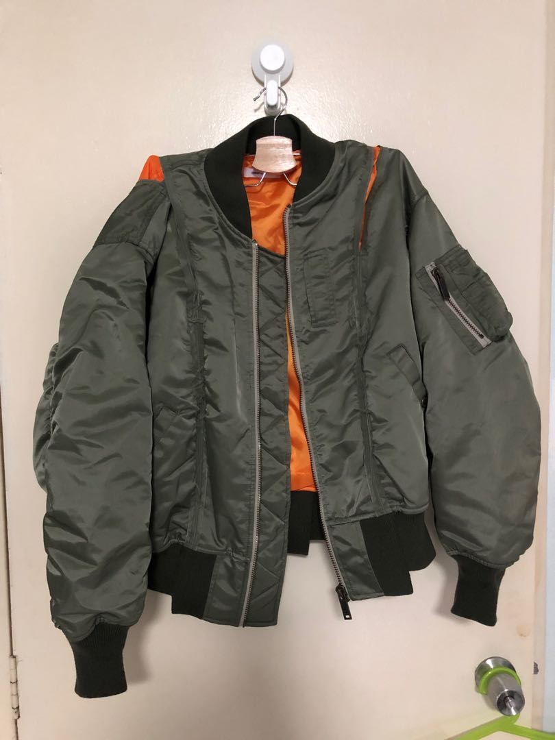 Christian Dada green bomber jacket