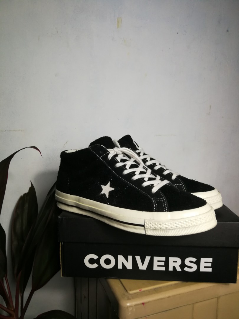 converse one star mid vintage suede