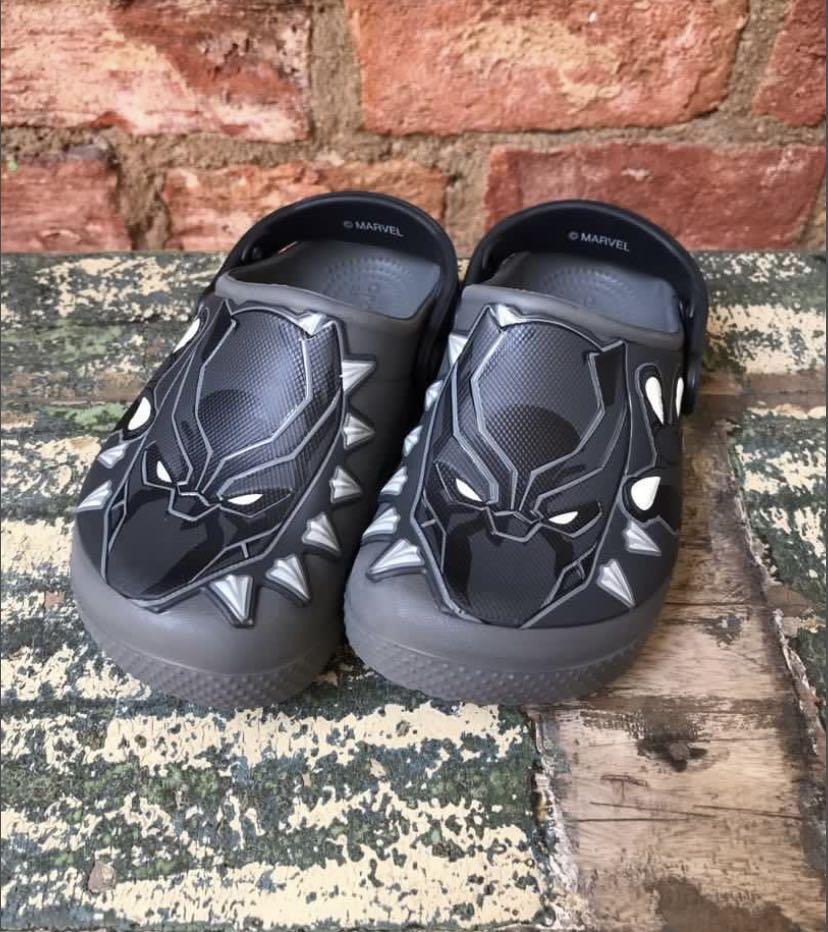 Crocs Marvel Black Panther Size C12 