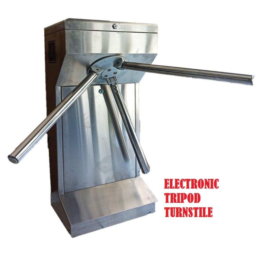 Electronic Tripod Turnstile. Half Length Vertical Turnstile. Turnstile ...