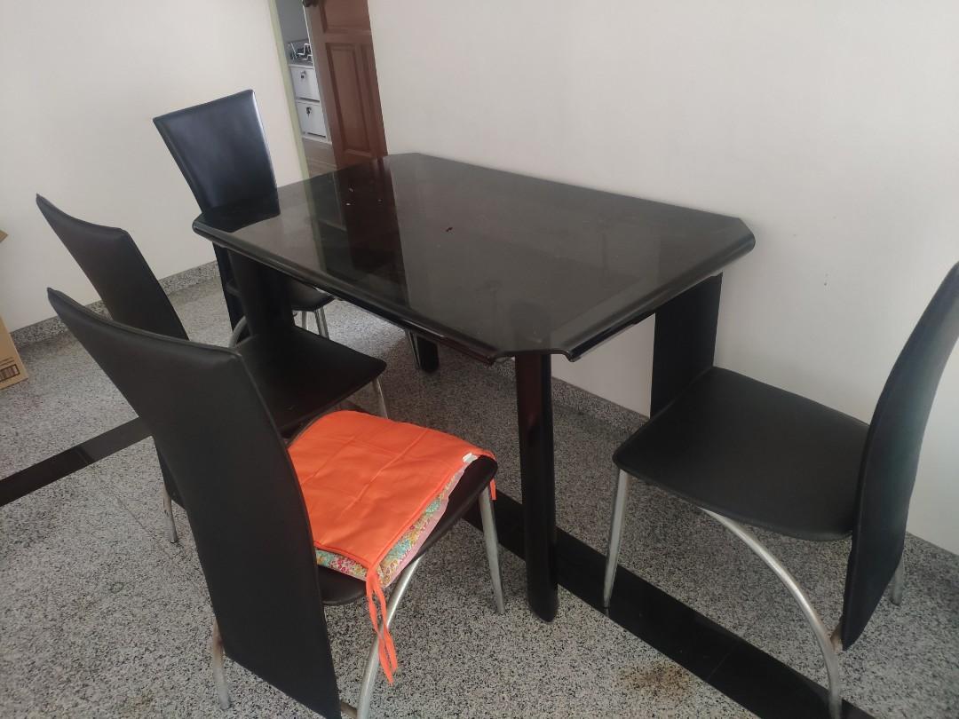 Fire Sale Dining Table 4 Chairs Must Go By Friday Furniture Tables Chairs On Carousell