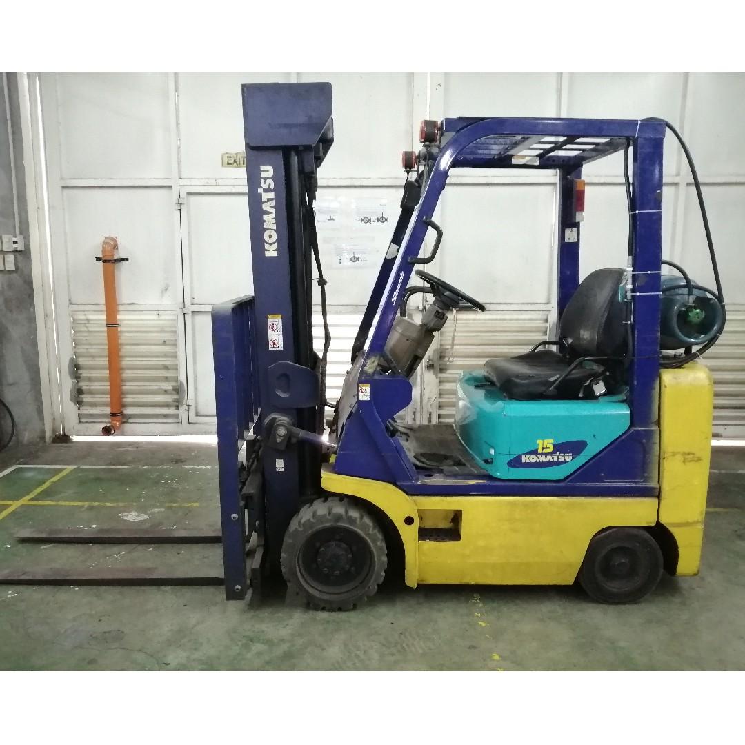 FORKLIFT KOMATSU FG15ST16, not working (needs repair), Commercial