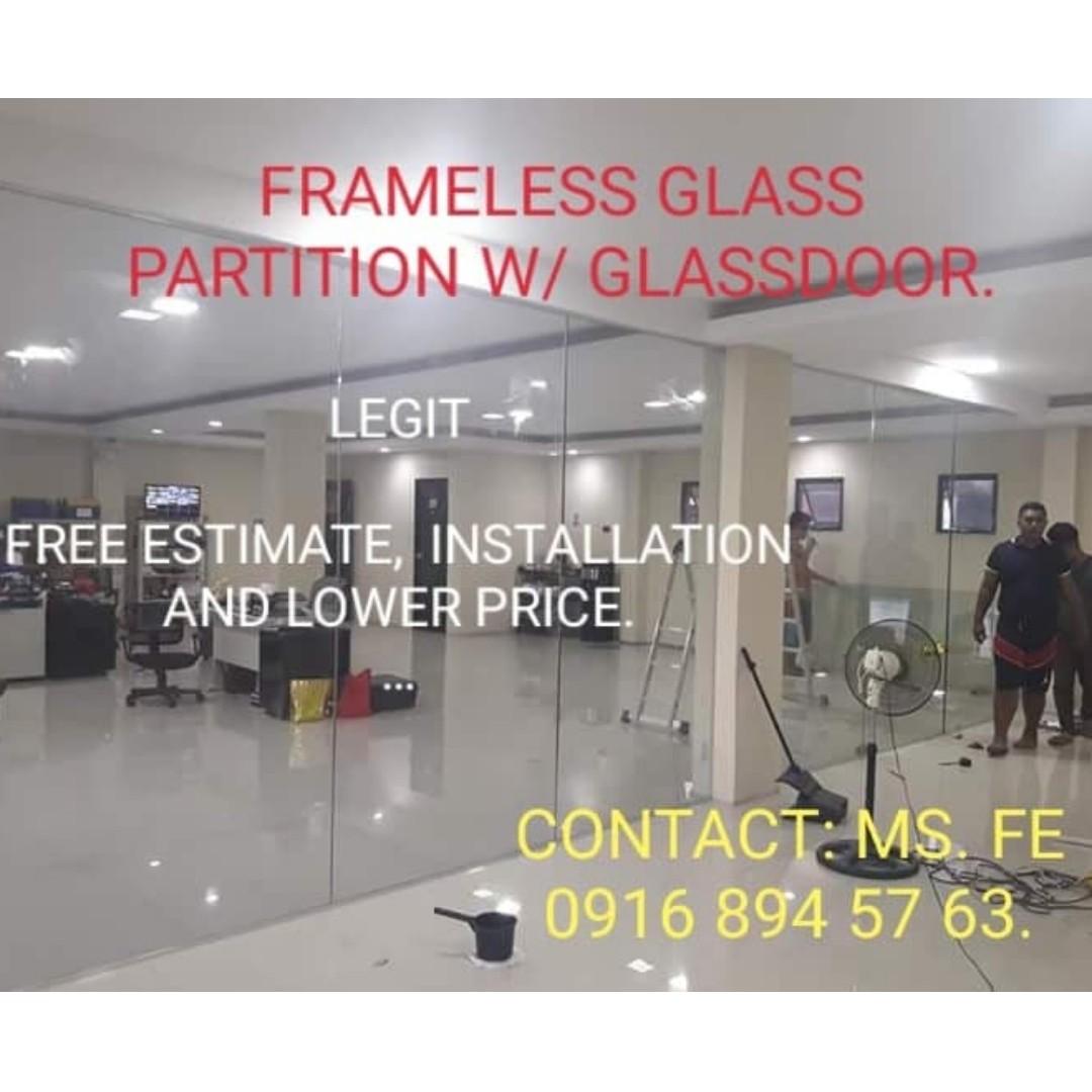 Glass Board Any Color Glass Fixed Panel Partition Glass