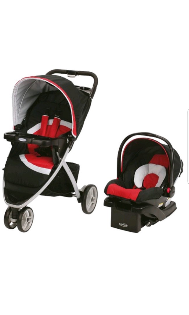 Graco Pace Click Connect Travel System 3 in 1 Stroller Car seat Base Babies Kids Going Out Car Seats on Carousell