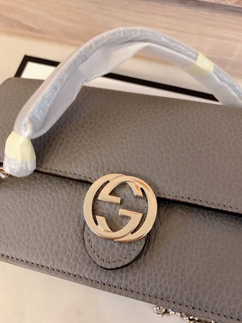 Gucci Woc 鏈條肩背斜背包 大象灰 全新 她的時尚 包包在旋轉拍賣 Gucci Woc 鏈條肩背斜背包 大象灰 全新 她的時尚 包包在旋轉拍賣