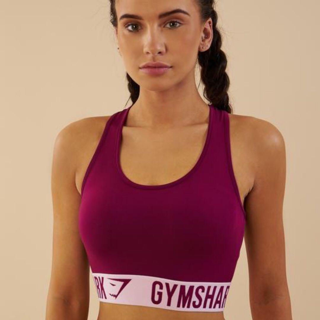 girls red sports bra