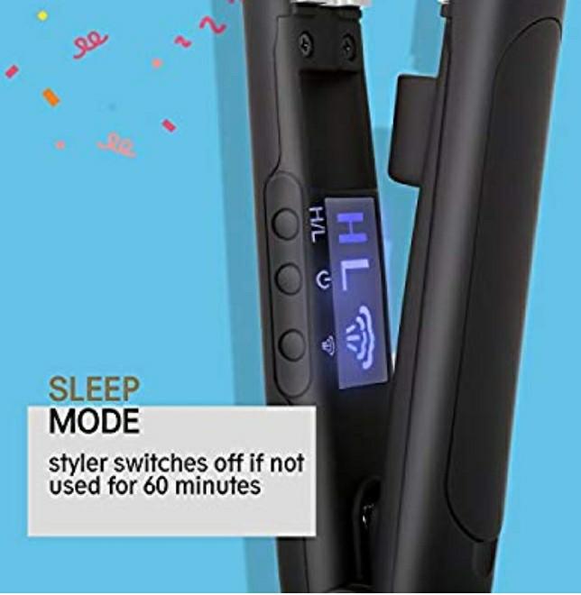 Huachi Steam Hair Straightener Flat Iron Ceramic Tourmaline Plates