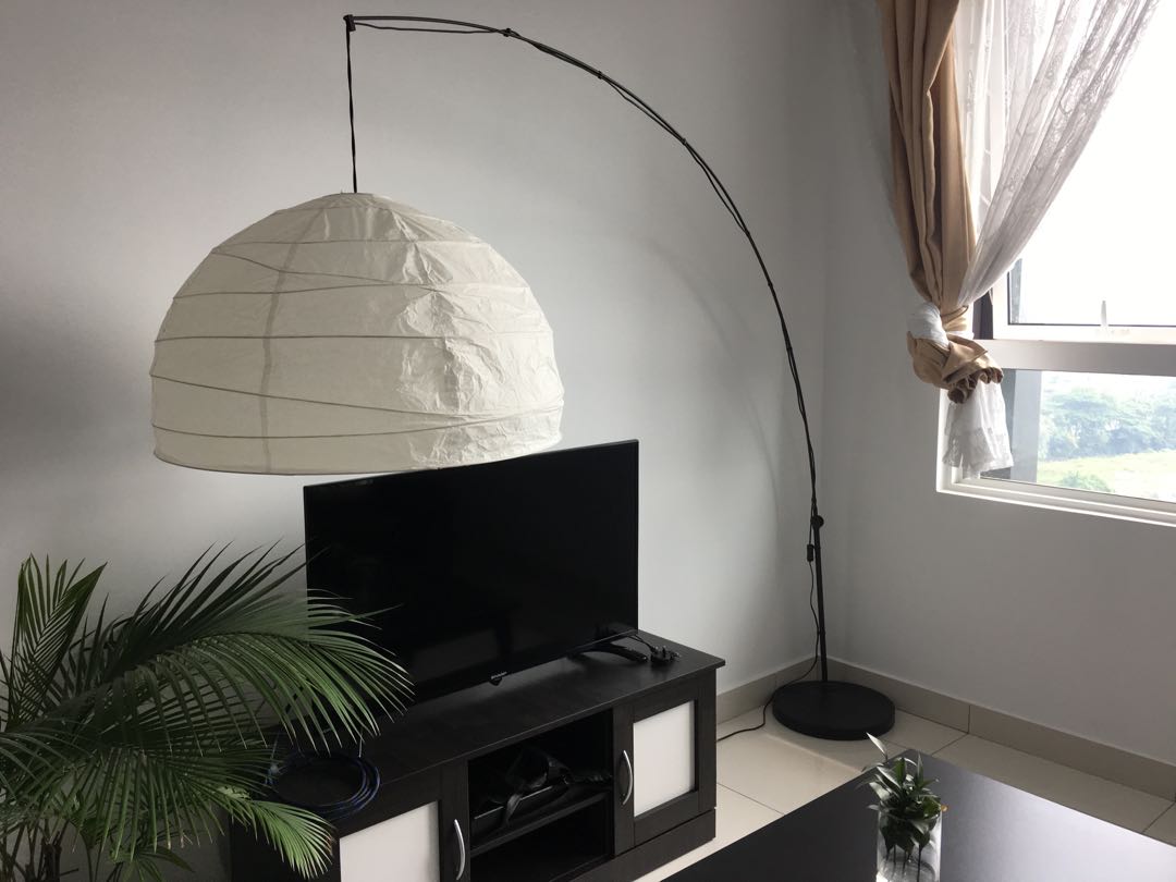 Ikea Japanese paper lantern living room lamp, Furniture & Home Living