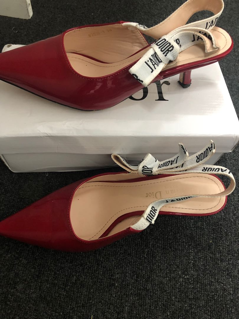 christian dior red shoes