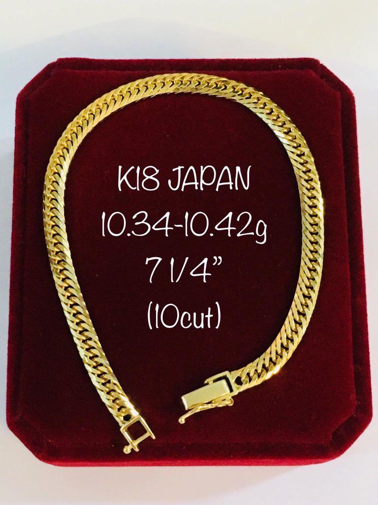 japan gold bracelets for men, Luxury, Sneakers & Footwear on Carousell