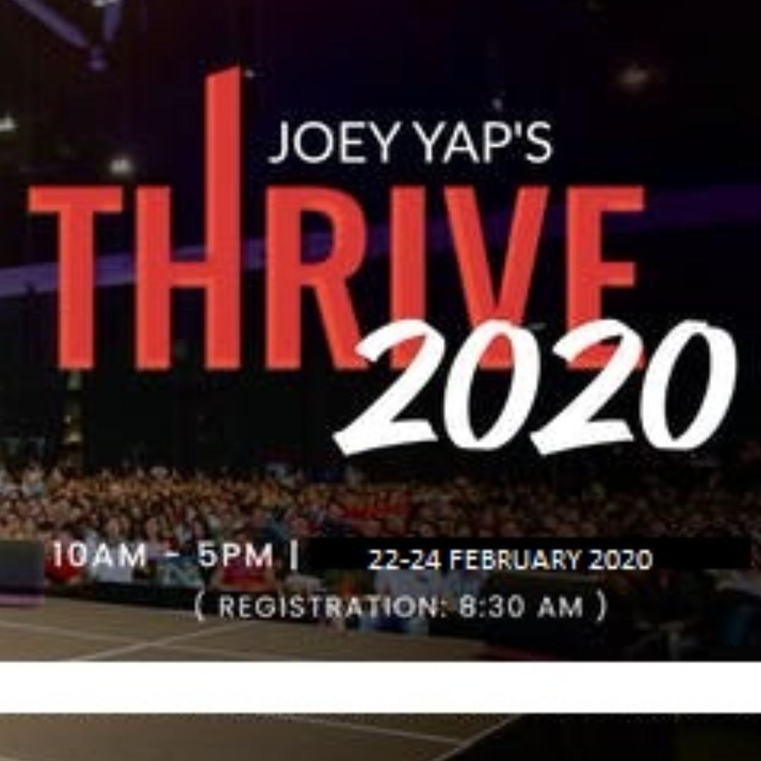 Joey Yap's THRIVE 2021 Singapore LIVE GOLD seat, Everything Else on