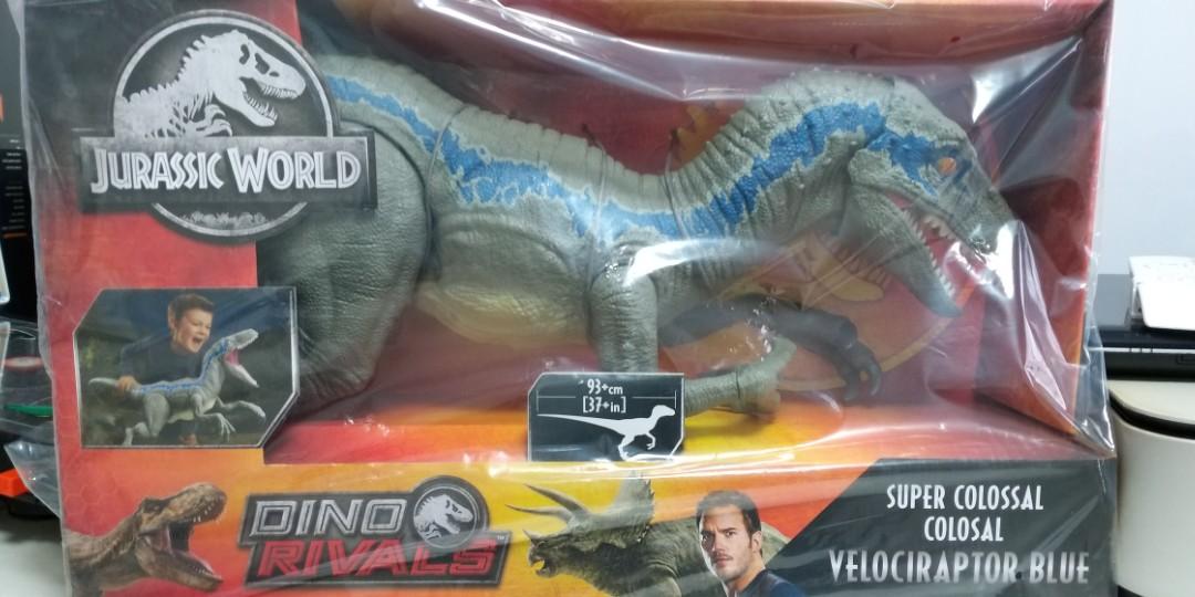 Jurassic World Velociraptor Blue Super Colossal Hot Toys Everything Else On Carousell
