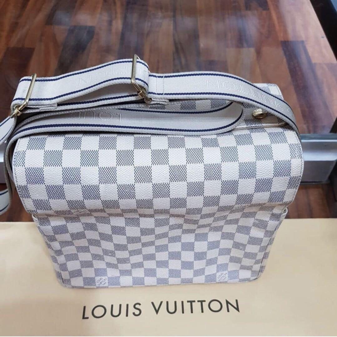 Louis Vuitton LOUIS VUITTON Damier Azur Naviglio Shoulder Bag N51189 LV  Auth 48441