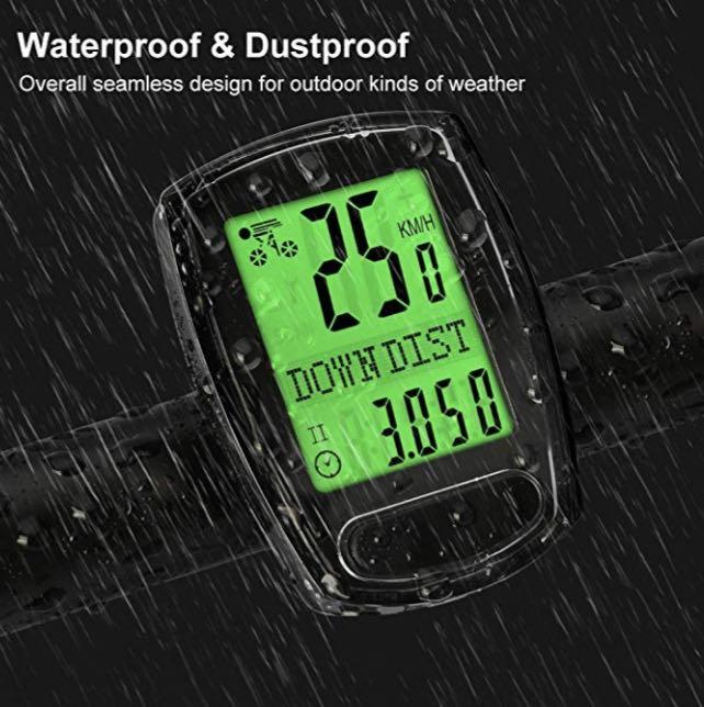 M76 IPSXP Bike Computer Wired Bicycle Speedometer and Odometer Waterproof Cycle Computer with Backlight LCD Display Automatic Sleep Wake Battery Included Sports Equipment PMDs E Scooters E Bikes Other...
