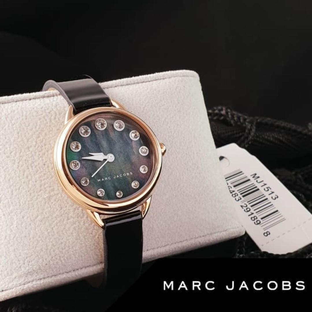 Marc Jacobs Betty Black Mother Of Pearl Dial Ladies Watch 28 Mm Mj1513 Women S Fashion Watches On Carousell