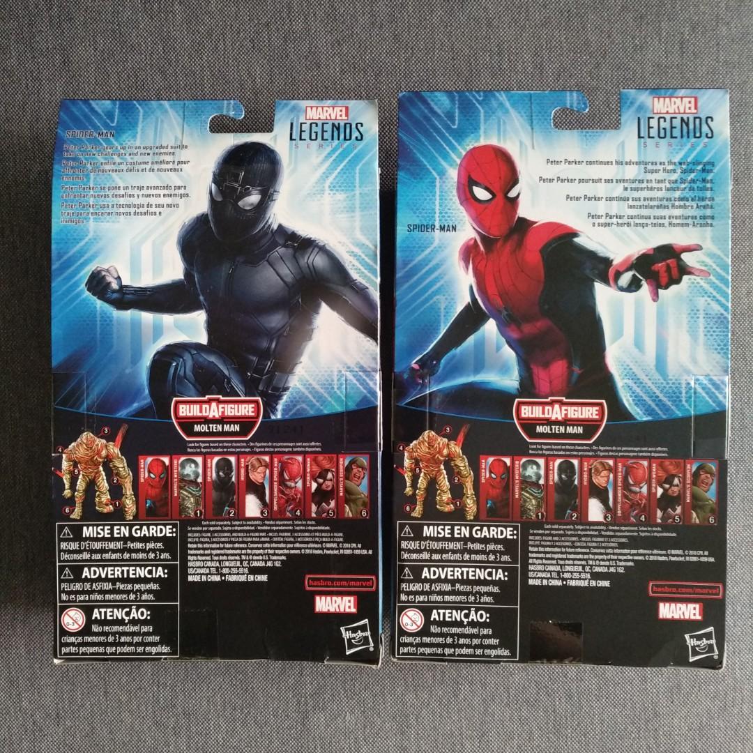 Marvel Legends - stealth suit Spider-man (night monkey) & spider-man (Far  from Home), Hobbies & Toys, Toys & Games on Carousell