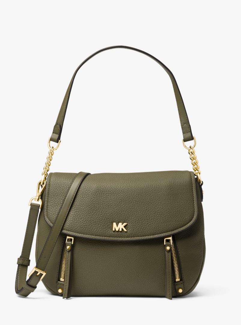 mk evie medium leather backpack