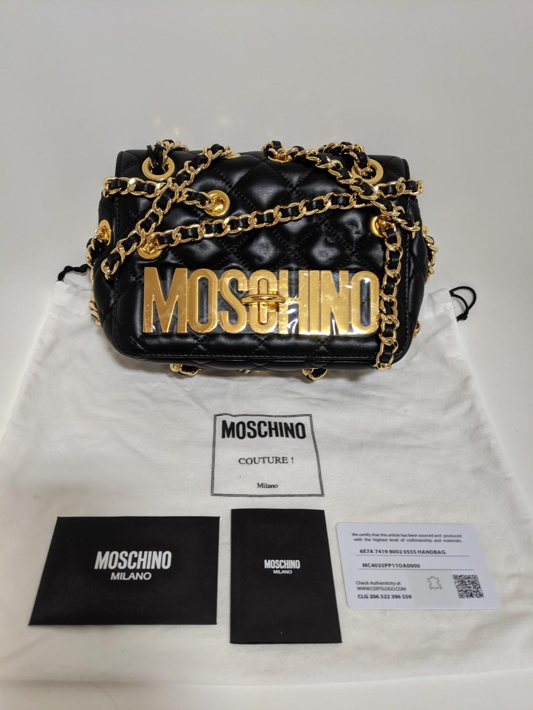 moschino flap bag