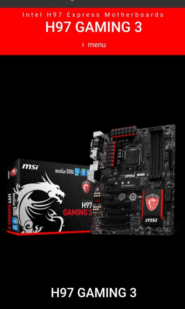 Msi h97 gaming 3 shop