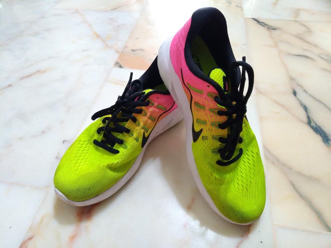 neon yellow and pink nike shoes