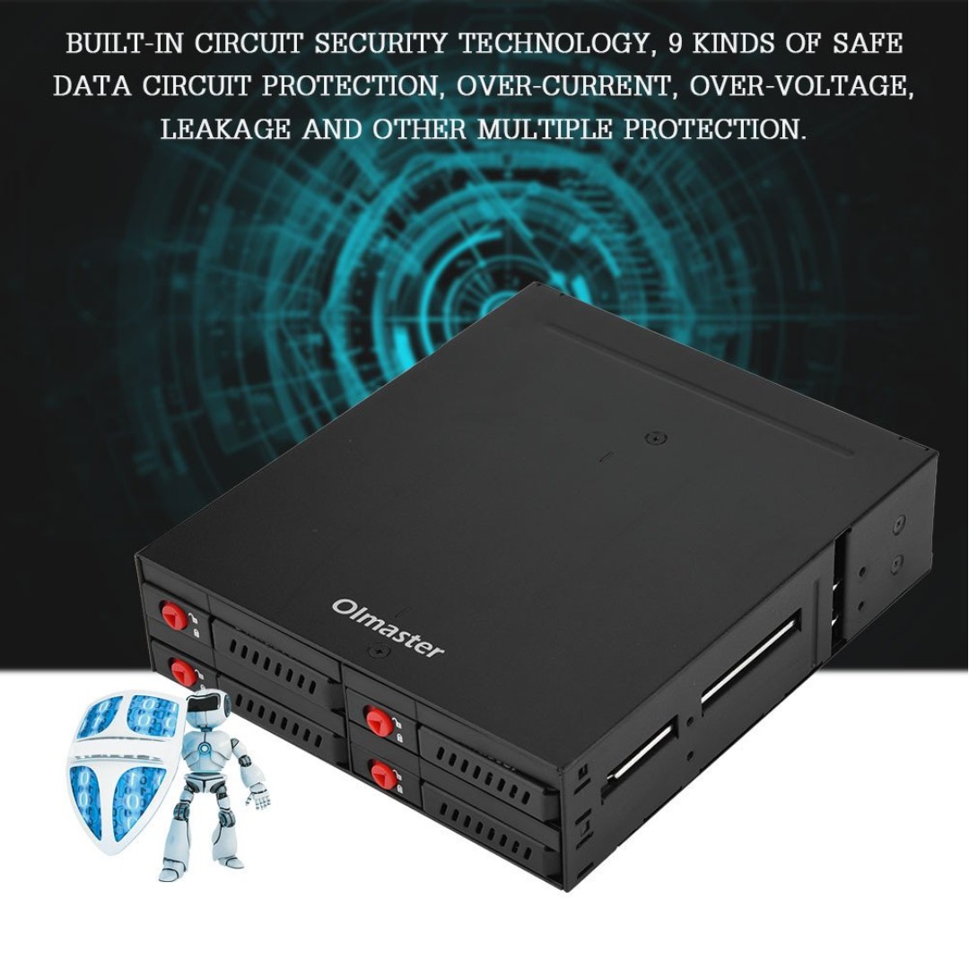 Olmaster Quad 2.5" SATA HDD Mobile Rack, Computers & Tech, Parts ...
