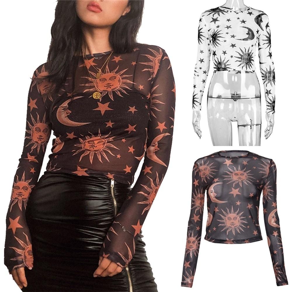 sun moon mesh top