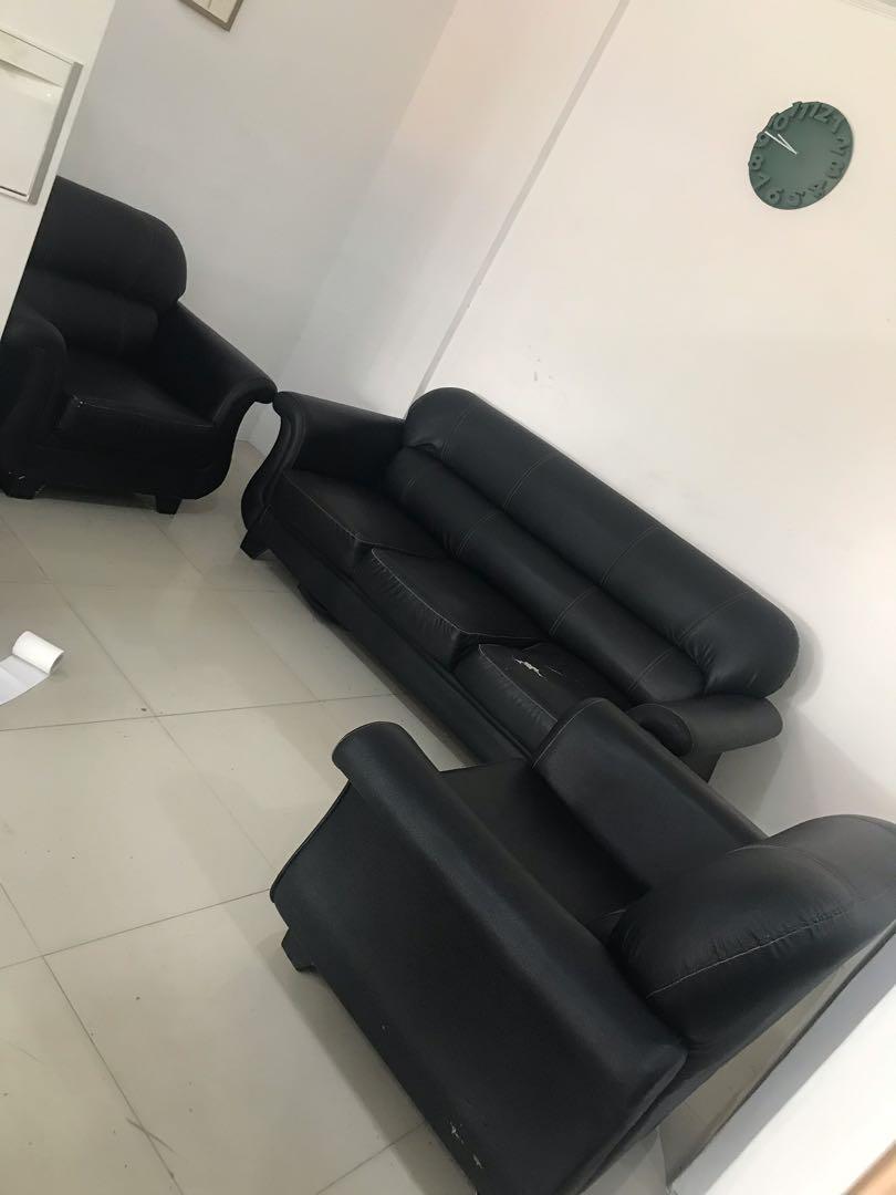 Sofa ! German Leather, Furniture & Home Living, Furniture, Sofas on