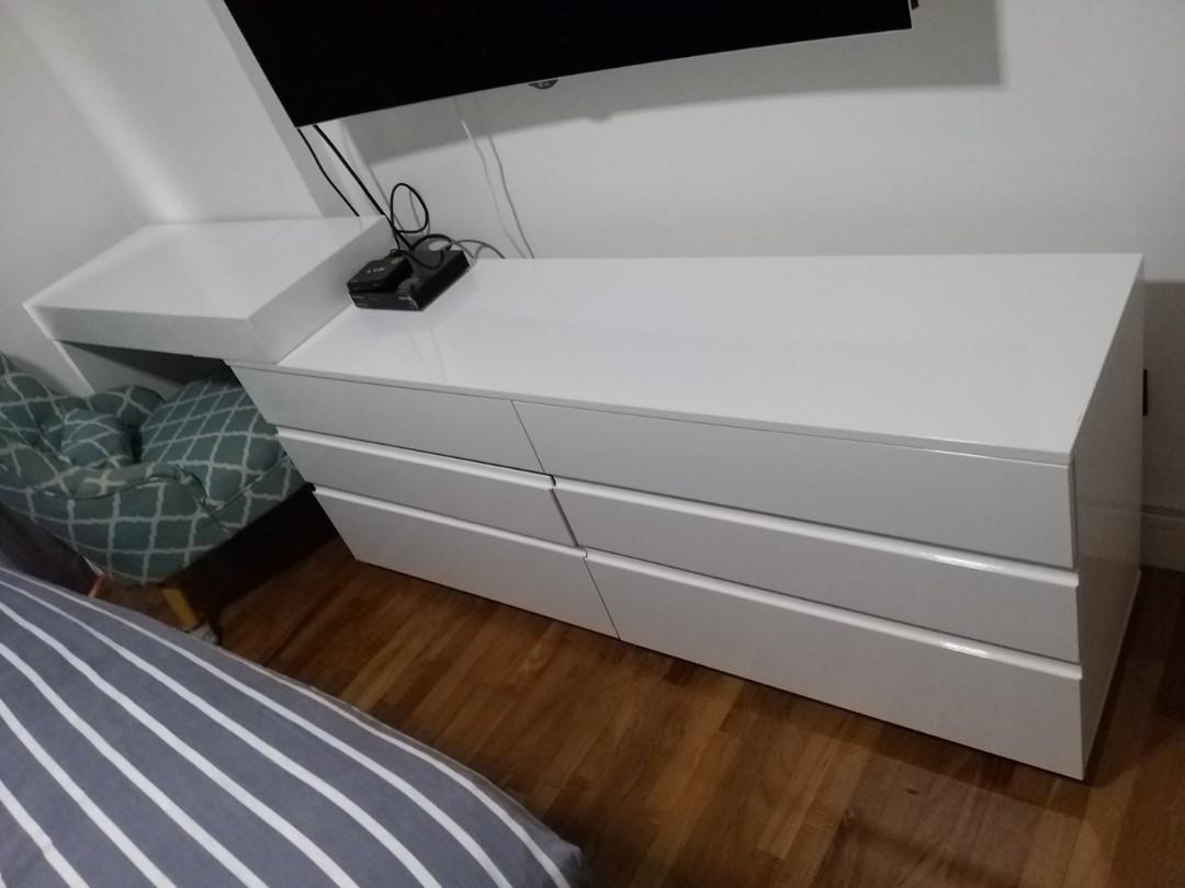 TV Cabinet with Drawers and Dressing cum Study Table