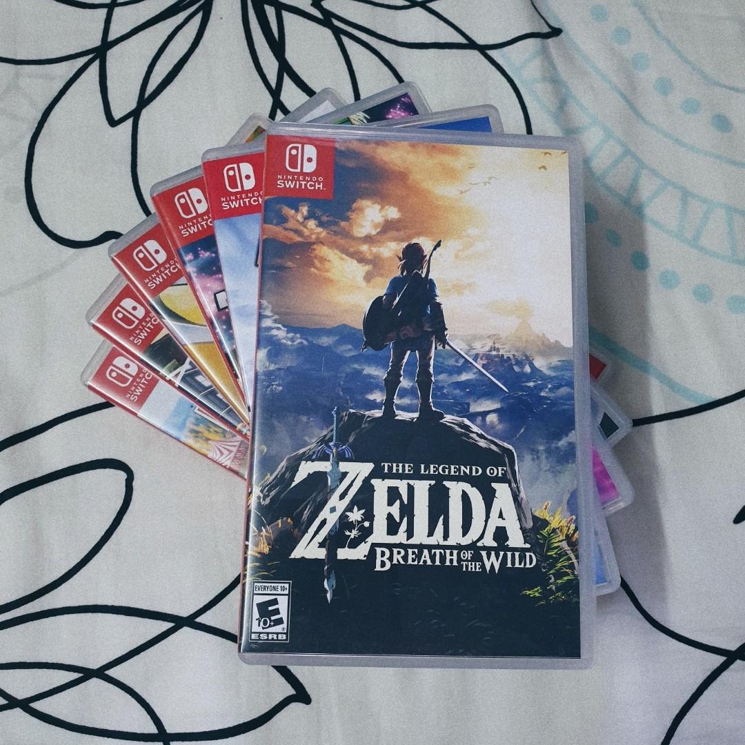 zelda breath of the wild switch pre owned