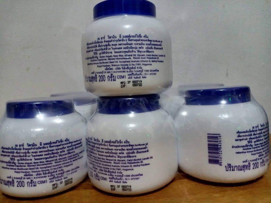 Vitamin E Cream (Category: Vitamins & Supplements) located in Manila. Submitted by lovedgv (Listing ID 246781341, Image 3). Description: Vitamin E cream🎉 💯Legit and Made in Thailand ✔️Face & body cream moisturizer safe for pregnant and lactating mom's. ✔️Skin care cream, smooth texture with nourishing vitamin E that combines the natural value of Sunflower oil. ✔️To serve for moisture balance, reducing dryness, cracking, irritation, slowing fine