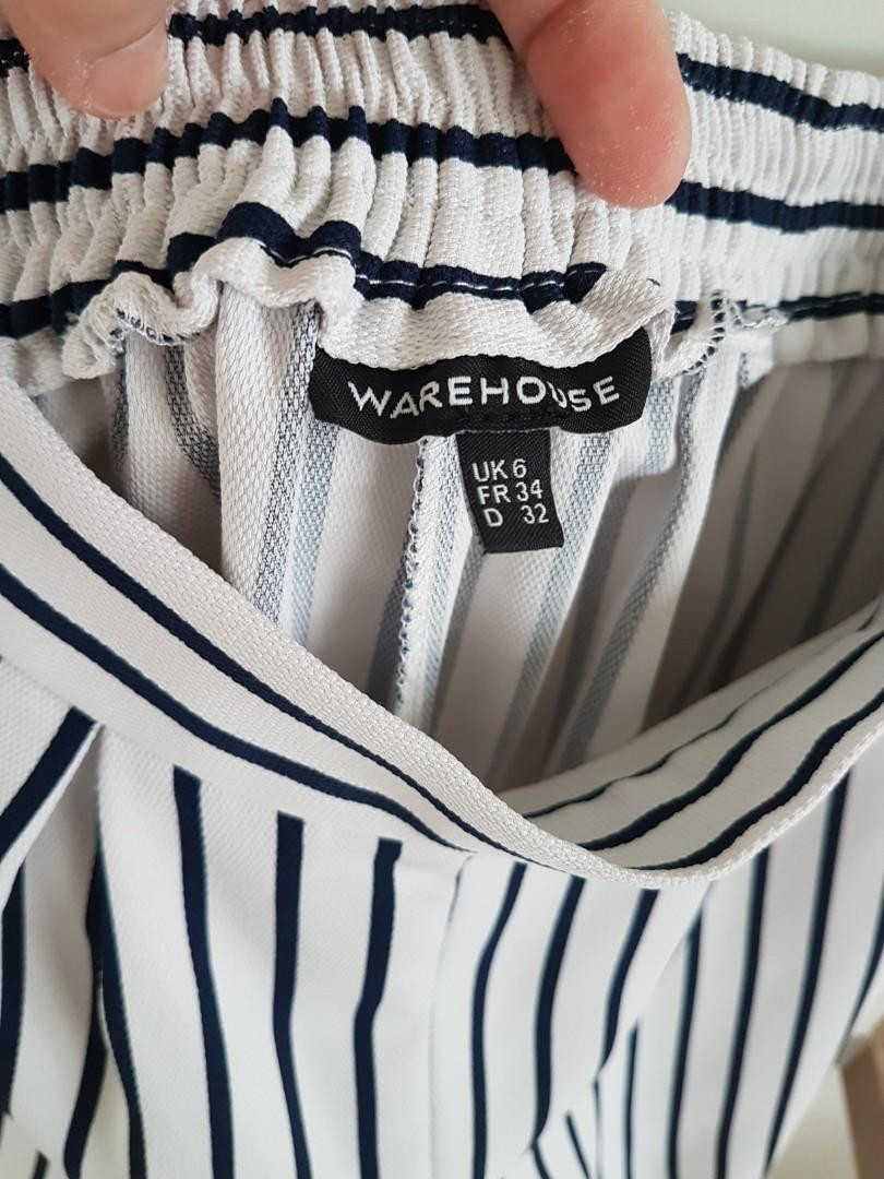Warehouse stripe clearance trousers