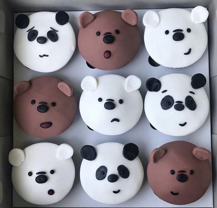 We Bare Bears Cupcakes Food Drinks Baked Goods On Carousell We bare bears cup cake lol. we bare bears cupcakes