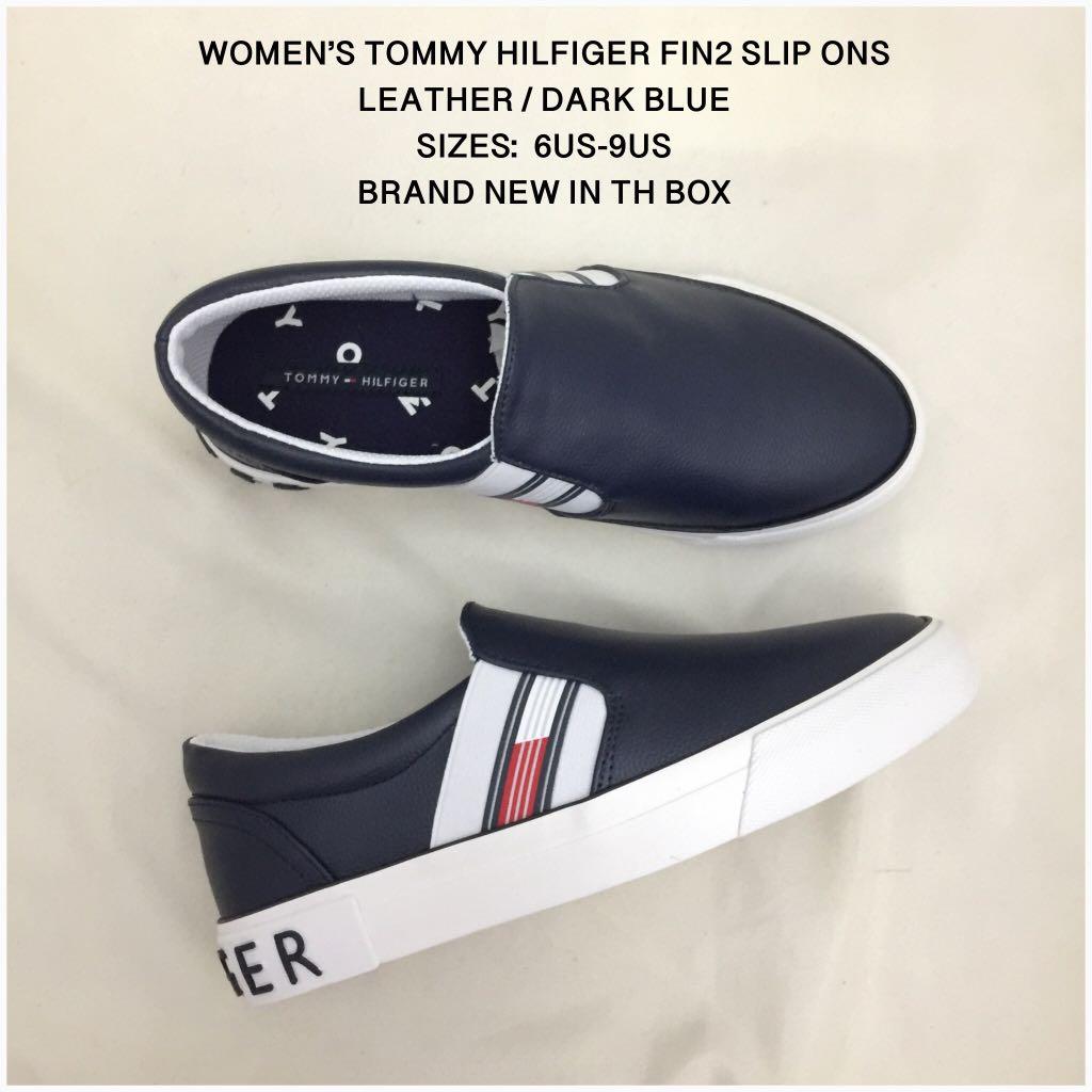 tommy hilfiger slip on sneakers womens