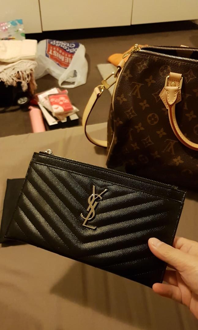 FAST DEAL 450 YSL Monogram Bill Pouch Luxury Bags Wallets on Carousell
