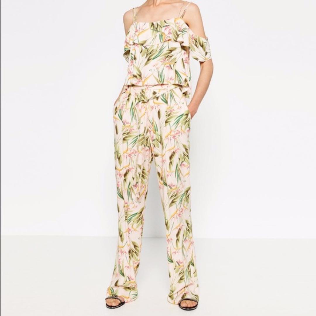 zara floaty trousers