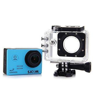 SJCAM Original SJ5000 WIFI Novatek 96655 14MP 170° Wide Angle 2.0'' LCD 1080P Sport Action Camera Waterproof Cam HD Camcorder Outdoor for Vehicle Diving Swimming (Blue)