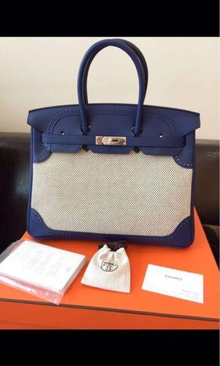 Hermes Birkin Ghillies 35