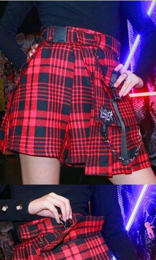 Blackpink plaid skirt