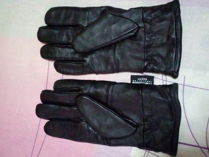 Black Leather Gloves Thinsulate 3m Insulation for Women